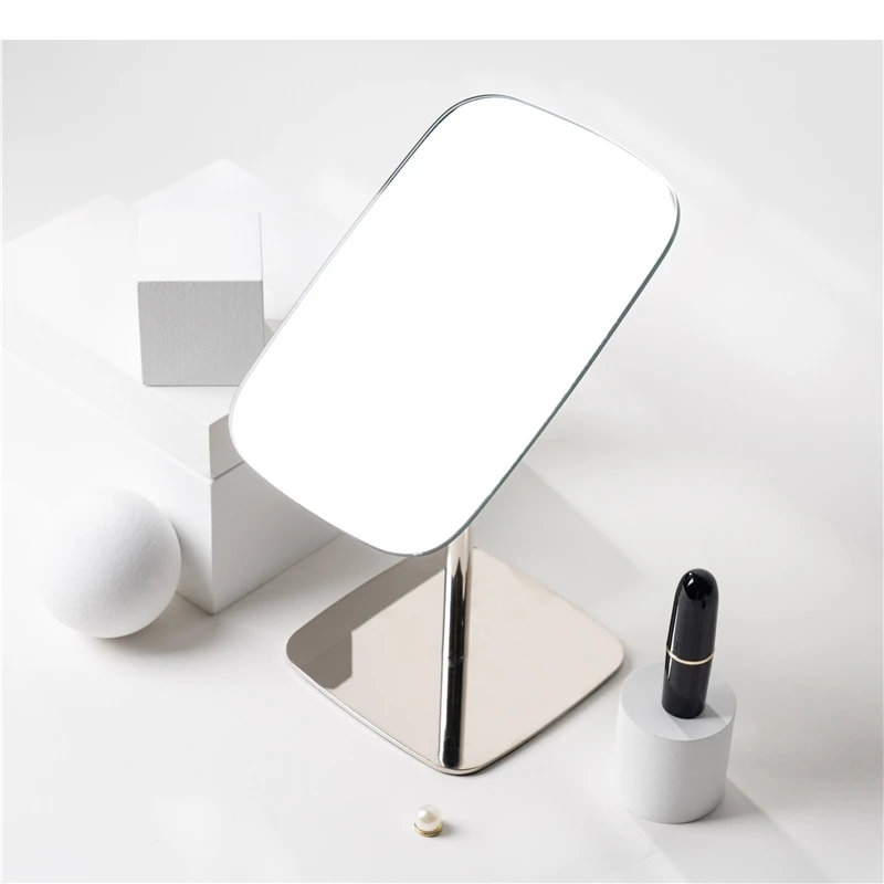 

Desktop Home Decorative Mirror Nordic Bathroom Vertical Ornaments Girl Room Rotatable Makeup Gift for Girlfriend