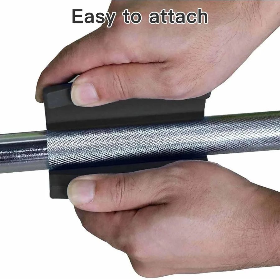 مقابض دمبل سميكة لرفع الأثقال، مقابض صالة الألعاب الرياضية من مطاط السيليكون عالي الكثافة غير قابلة للانزلاق لنمو العضلات وإجهاد اليد