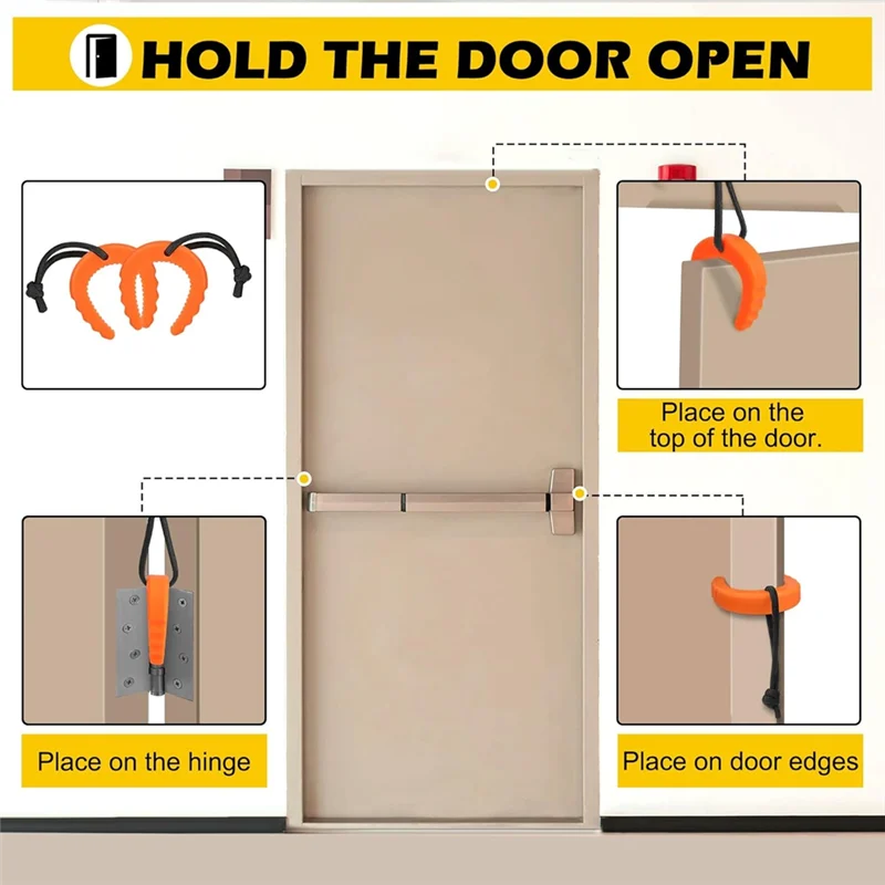 ABZW 6-delige eerste responder deurstoppers deurstoppers wigdeurstoring voor wetshandhaving