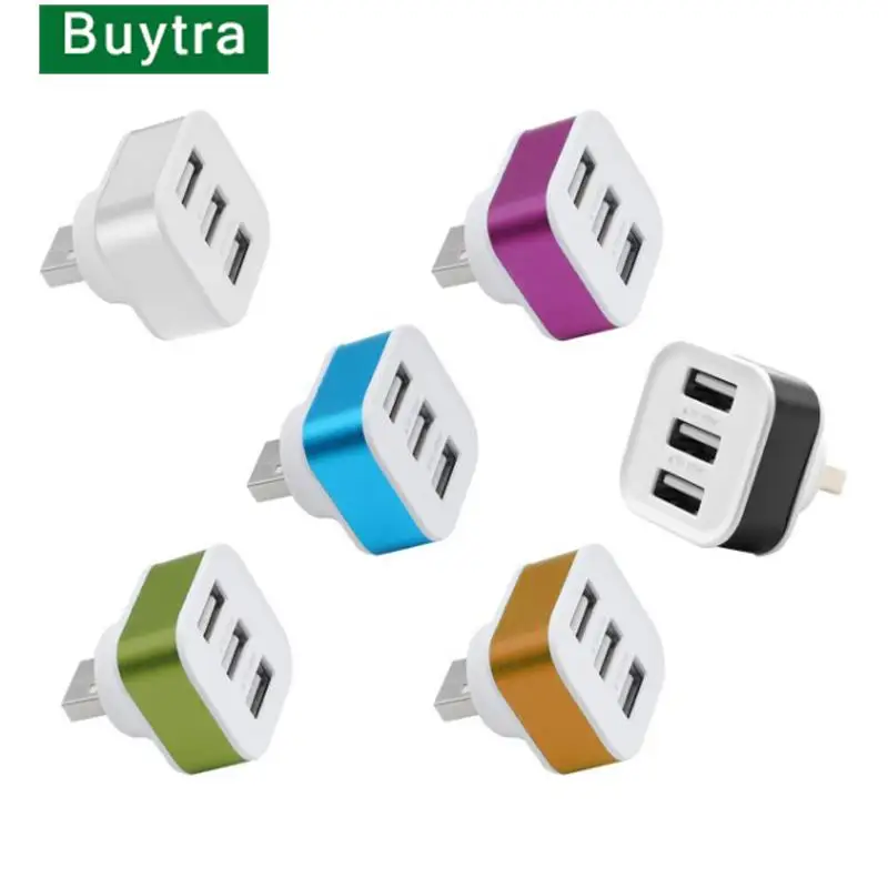 1PCS USB 2.0 HUB Quick Charger 3 Ports USB Extender Adapter Multi USB Splitter Hub with Indicator for Laptop & PC