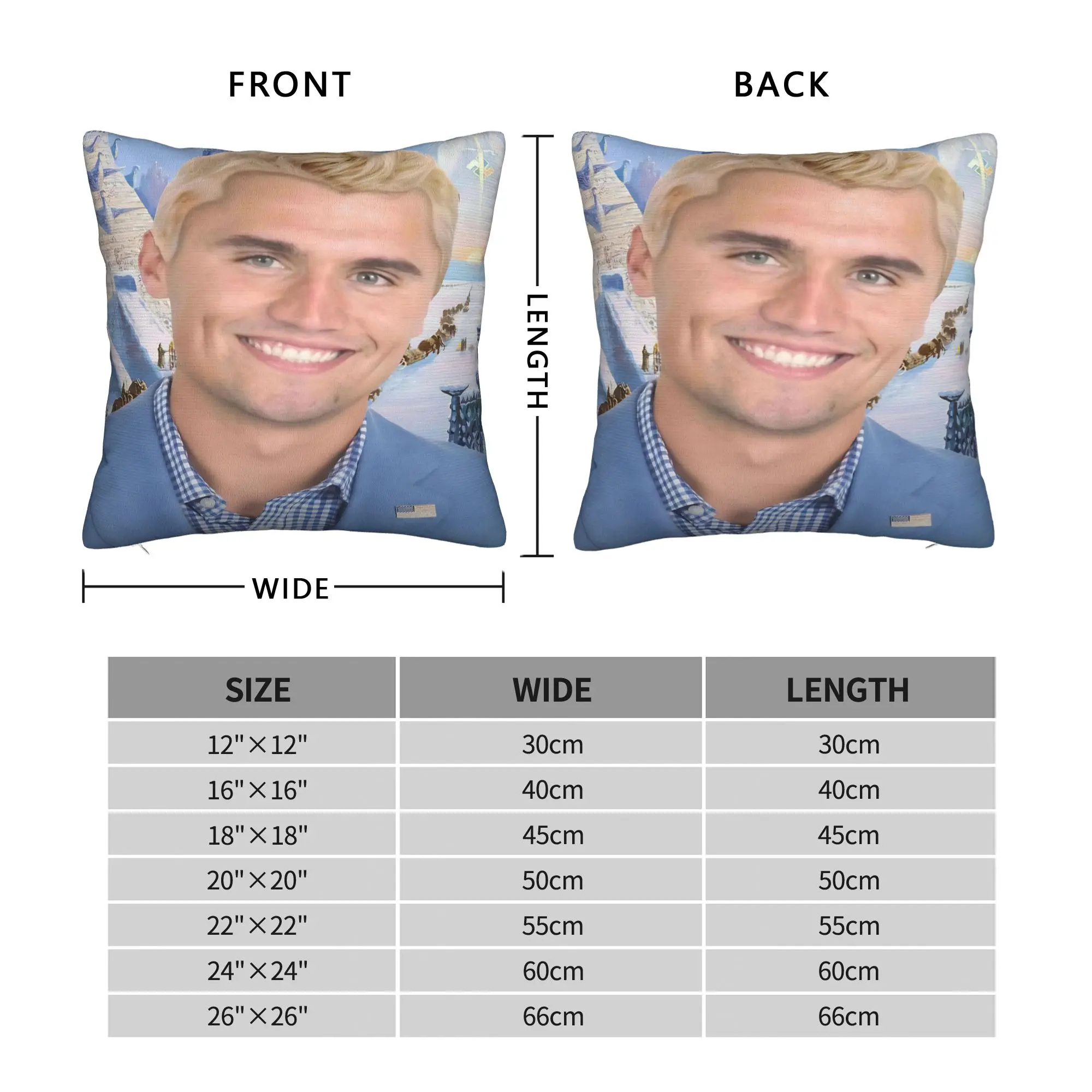 Laugh Charlie Kirk Pillow Case  Retro Trendy Pillow Cover Soft Pillowcases For Living Room Bed Chair