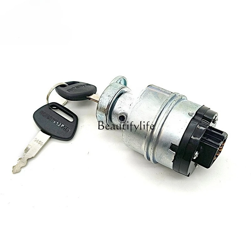

Excavator electric door lock 60 80 120 130 200 210 240 350A5A6 start ignition switch