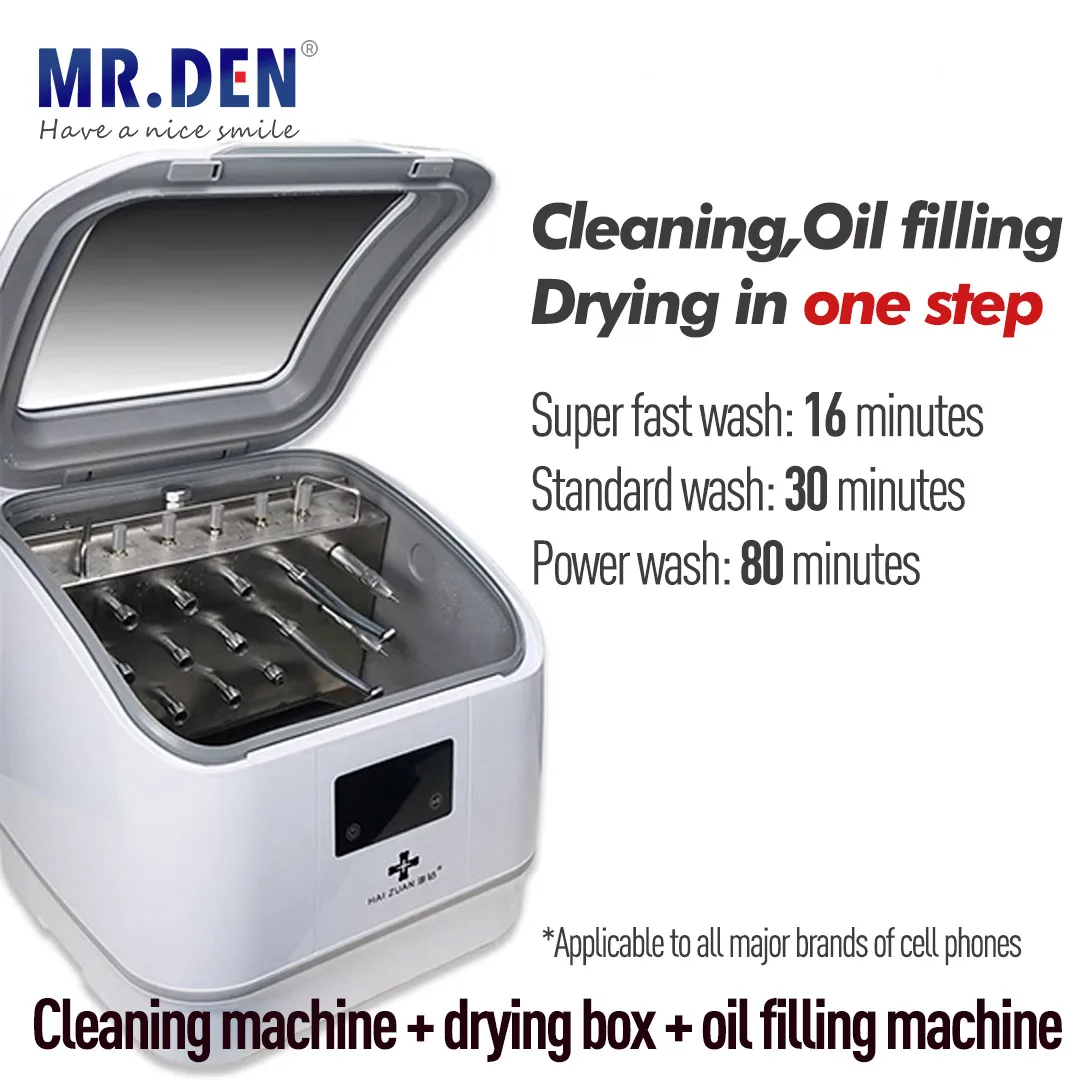 Dental Handpiece Cleaning Oiling and Maintenance Machine Porous High and Low Speed Intelligent Automatic Drying EquipmenT