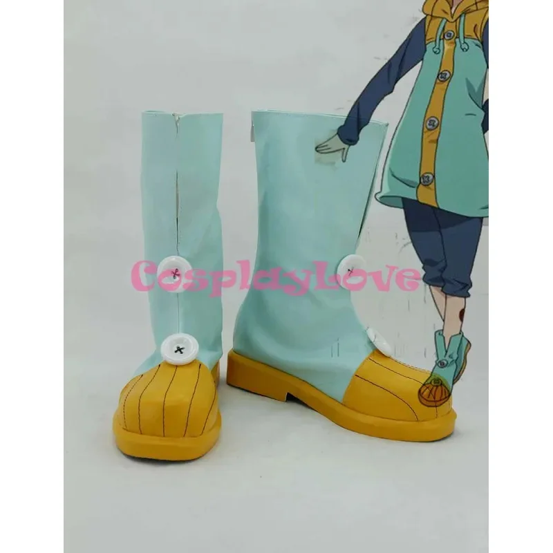 qq98 الخطايا السبع المميتة ناناتسو نو تايزاي كينغ أشيب خطيئة الكسل تأثيري أحذية مخصصة لعيد الهالوين عيد الميلاد