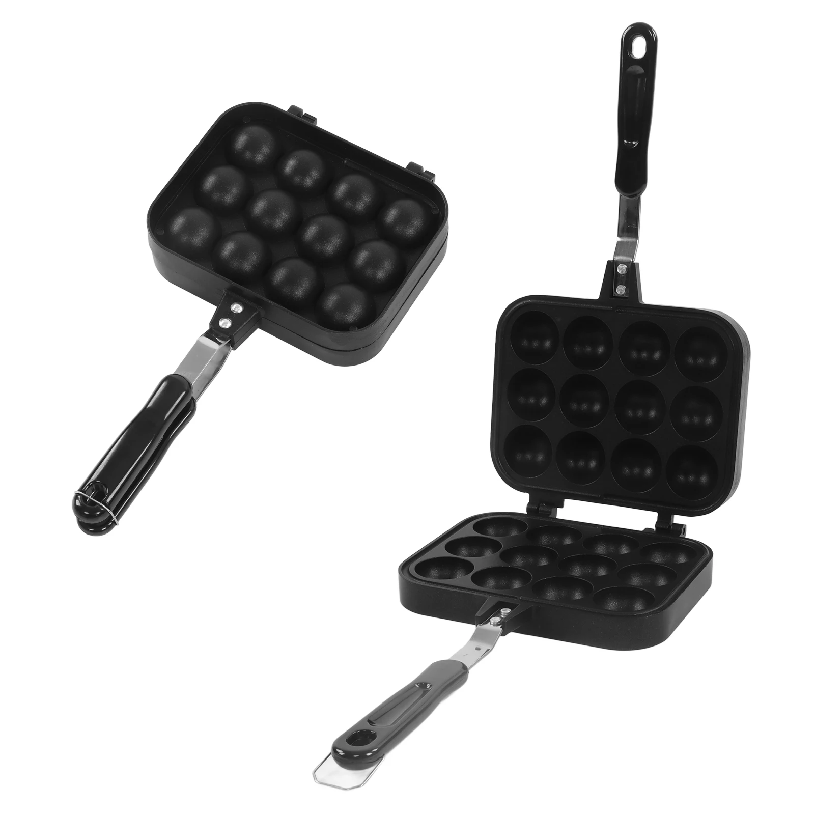 

Takoyaki Grill Pan Double Sided Octopus Meatball Pan 12 Holes Takoyaki Baking Mold Tray for Home Kitchen Takoyaki Grill Pan