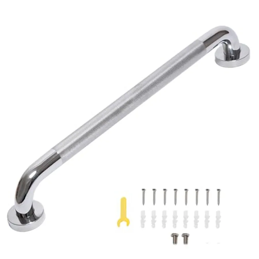 

32 Inch Shower Grab Bar for Bathtubs and Showers Anti-Slip Stainless Steel Safety Handle Supports up to 500 lbs Wall-Mounted To