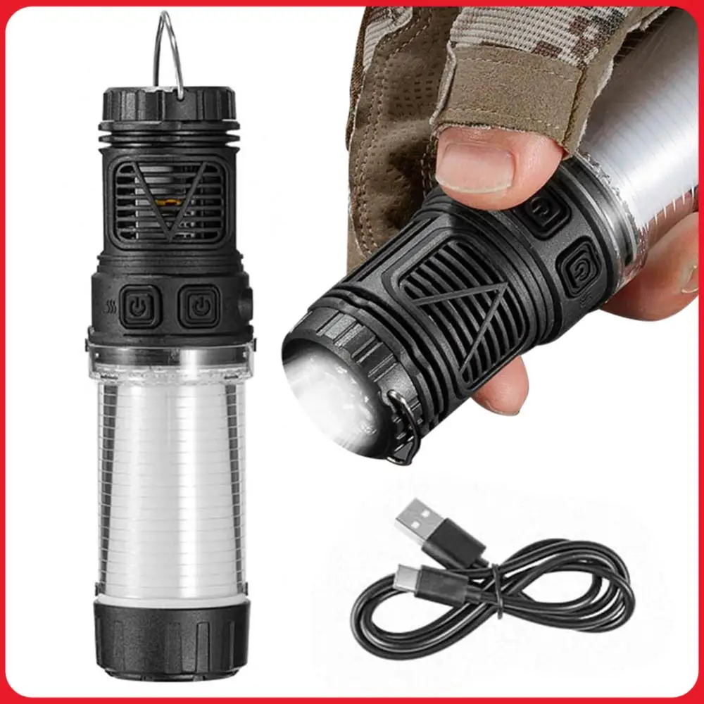 

3 in 1 Mosquito Repeller Lamp USB Rechargeable Camping Light Flashlight with Triangle Bracket for Outdoor Tent Fishing Travel