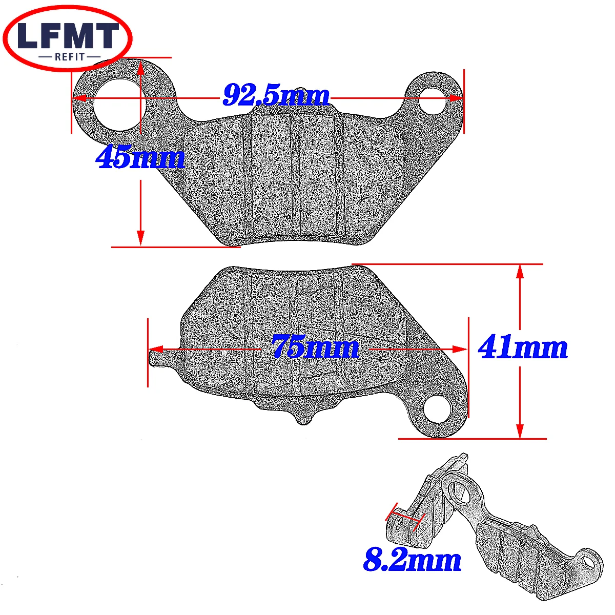 Motorcycle Disc brake hydraulic brake disc brake pads For SYM XS110T-A TAKING110 For SUZUKI UU125T UY125 For HAOJUE VX125 VD125