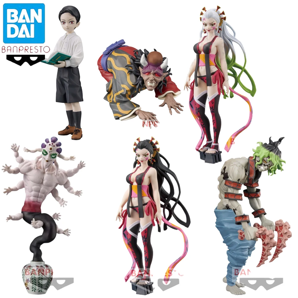 In Stock Original Banpresto Demon Slayer Figure Gyokko Gyuutarou Hantengu Daki Figure Anime Collectible Model Dolls Toy Gift