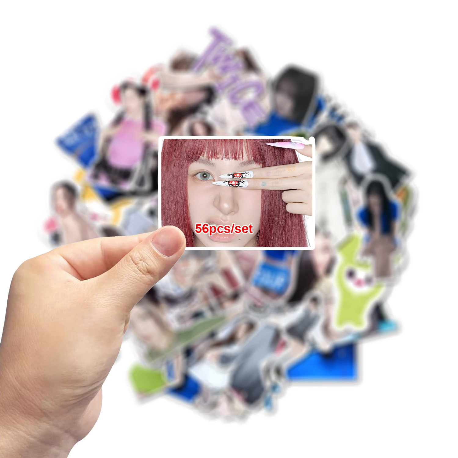 

500Pcs Waterproof Vinyl KPOP Stickers DIY Craft Accessories Kpop Album Merch For Scrapbook Laptop Decor
