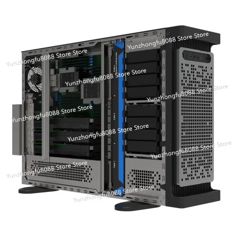 

Высококачественное шасси рабочей станции с 4GPU, поддержка водяного охлаждения на 360 градусов, поддержка резервного источника питания CRPS, поддержка настройки OEM