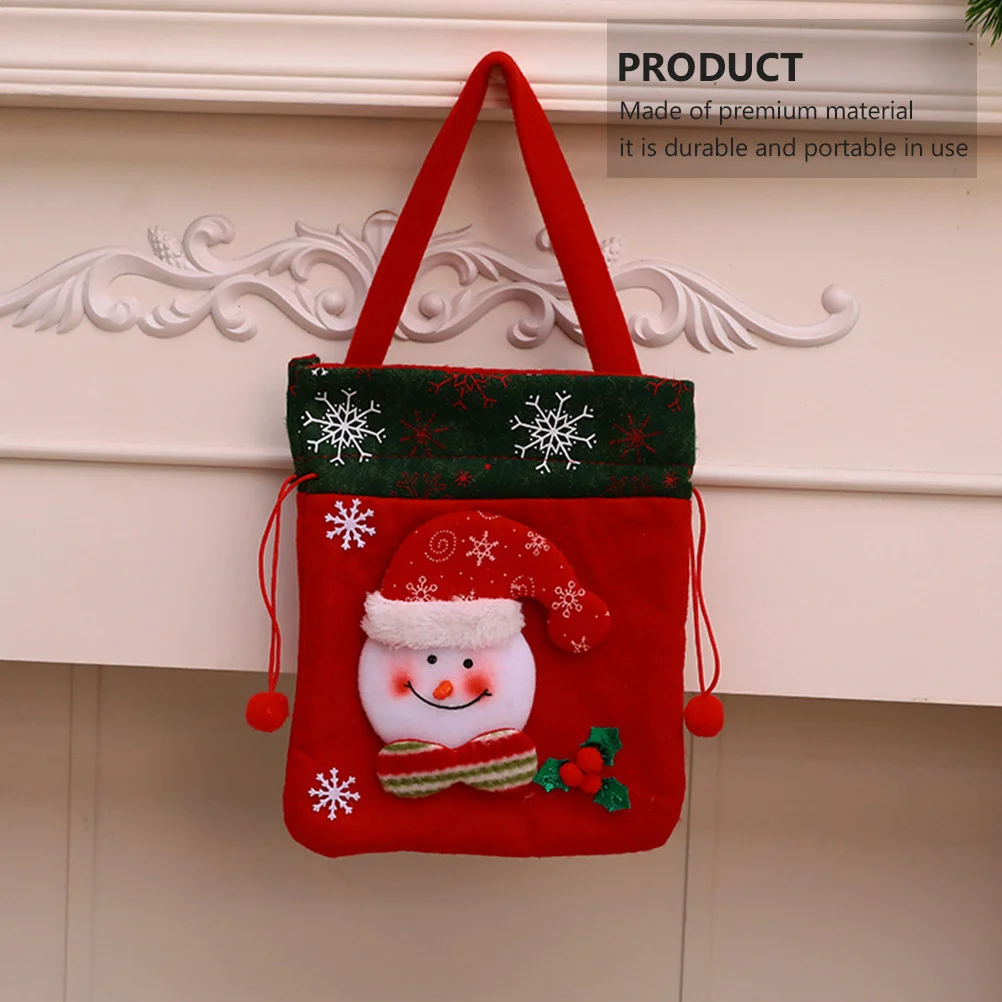 

4Pcs Party Gift Bags Premium Durable Candy Tote Christmas Storage Bags Portable Handbags Candy Bag Gift Tote Christmas Bag