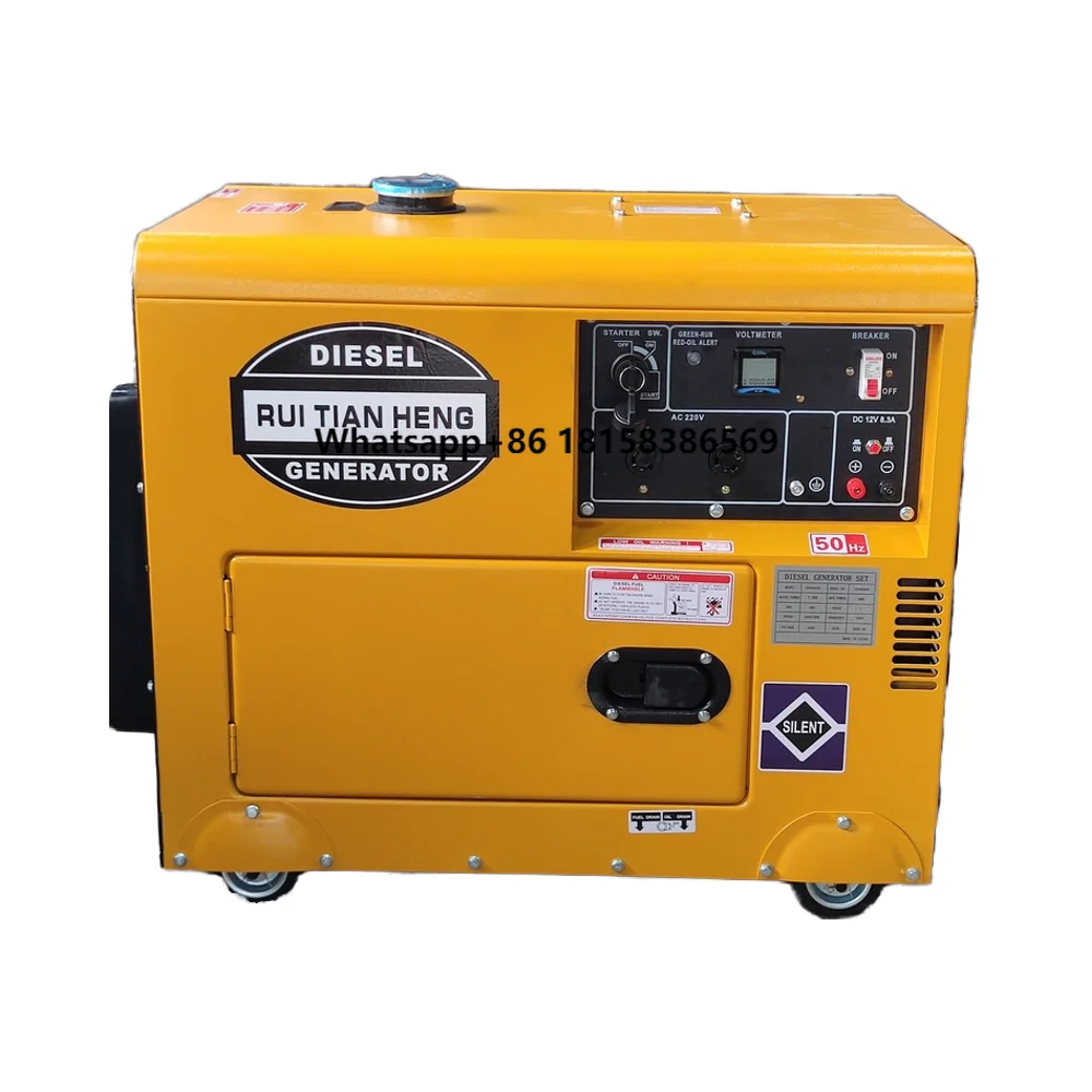 

Electric Start Small Portable Silent Generator 12.5KVA Generator Price Discount 220V/380V 50hz Multi-country Favorite EF7000TE
