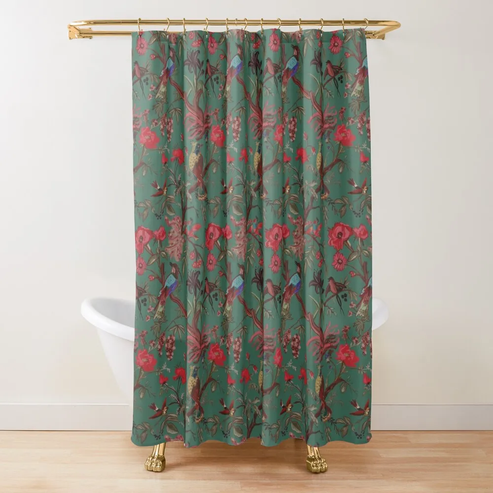 

OFMD Robe Stede's Coat Teal Shower Curtain For Bathroom Shower Bathtub Waterproof Shower And Anti-Mold Funny Curtain