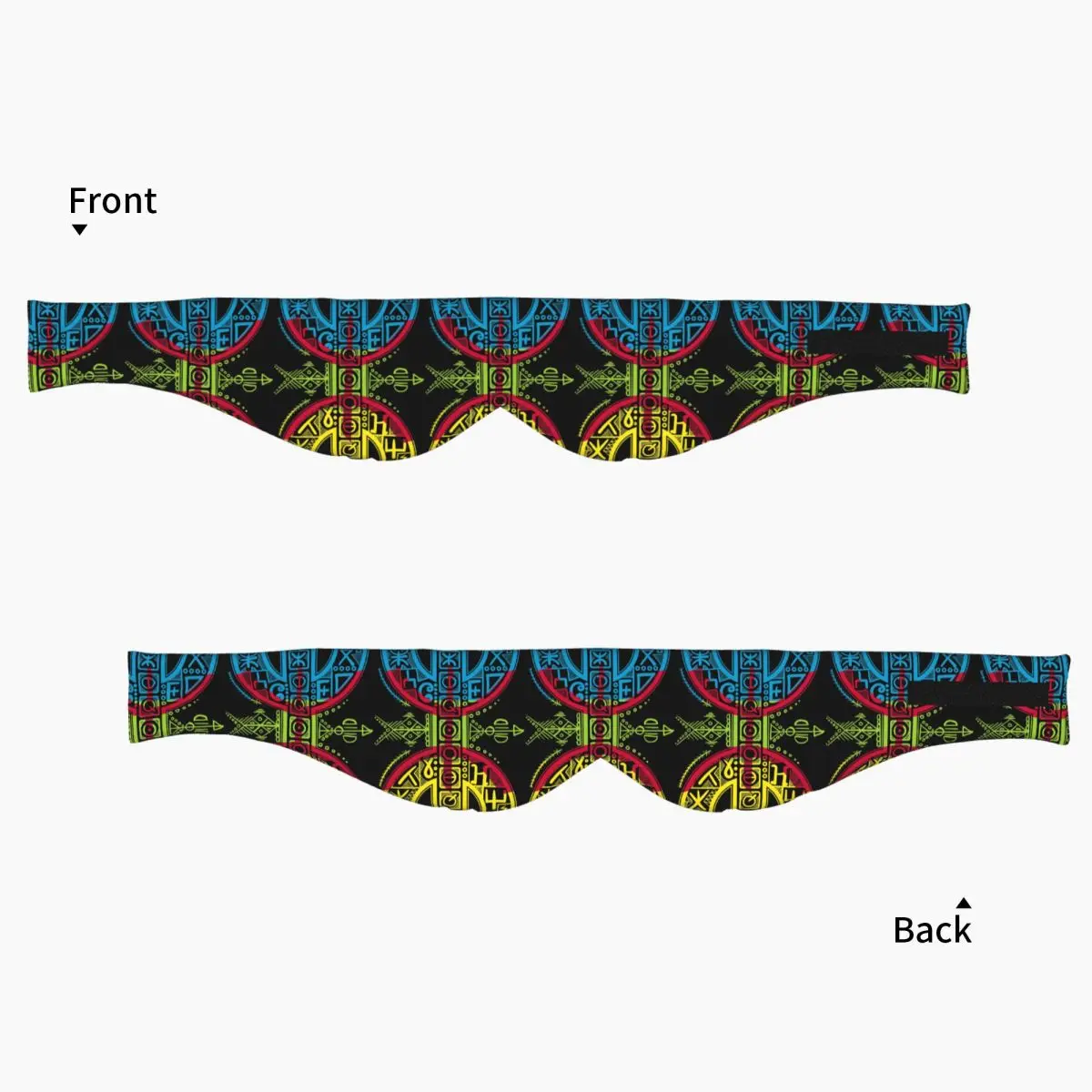 Kabyle Jewelry Amazigh Morocco sleep eye mask Light Blocking Portable Eye Cover for Girls Boys Travel Party Eyeshade eyepatch view 3