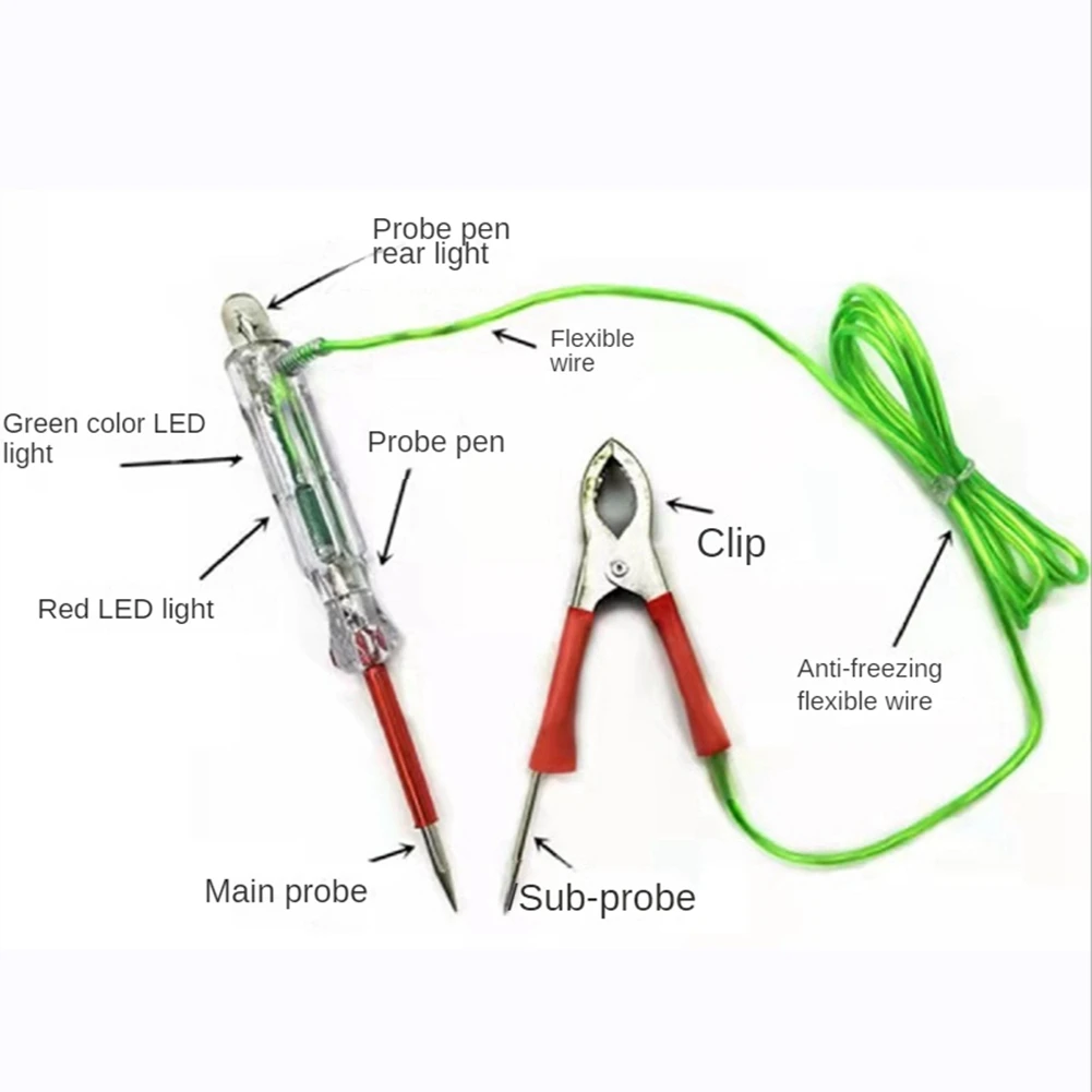 Circuit Tester 12V DC Auto Repair Special Test Pen Light Circuit Multi-Function LED Test Pen Circuit Detection Tool