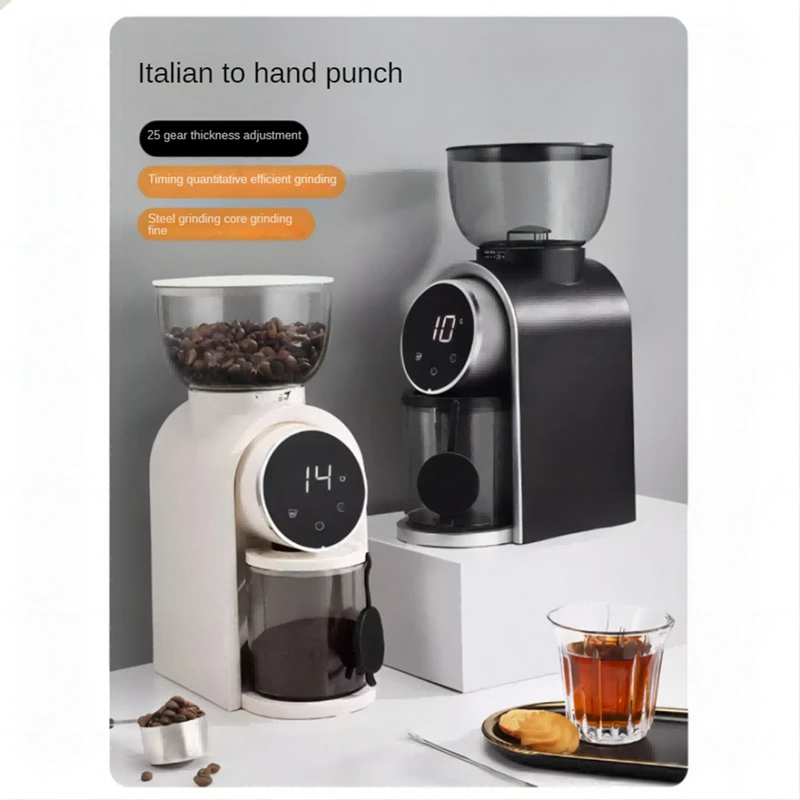 เครื่องบดกาแฟไฟฟ้ามืออิตาเลี่ยน Coffee Bean เครื่องบดกาแฟ Millers สําหรับเครื่องใช้ในครัวเรือน EU Plug