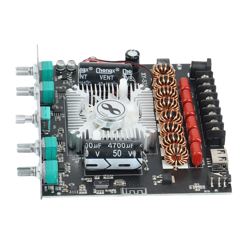 XY-S350H 2.1 Channel TPA3251 Bluetooth Power Amplifier Board High Bass Subwoofer 220Wx2+350W