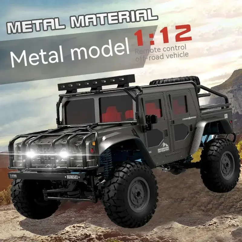 New Rc Toy Car Bg1535 Remote Control Off-Road High-Speed 1:12 Full Scale 2.4g Four-Wheel Drive Climbing Alloy Car Bottom Model