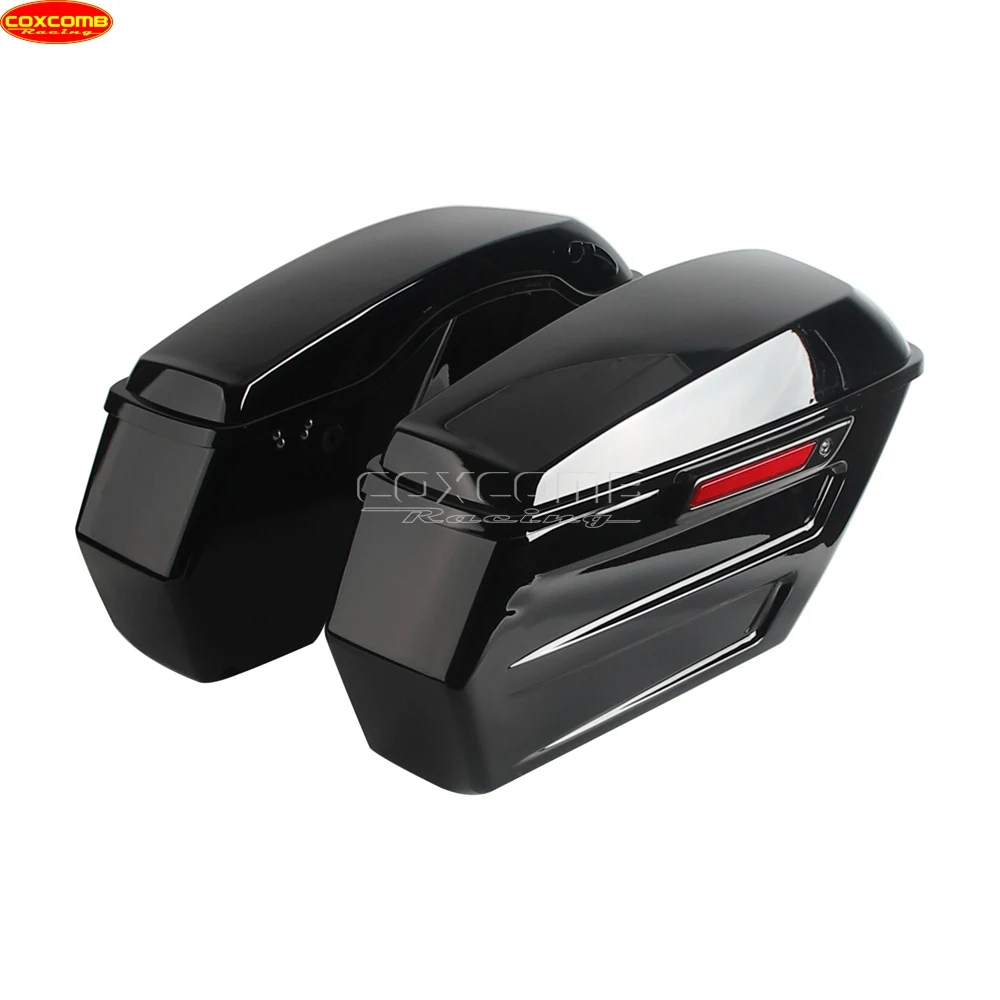 For Harley Touring 2014-23 Motorcycle Rear Luggage Storage Box Side Saddlebag Tour Trunk Road King FLHR FLHRXS Road Street Glid