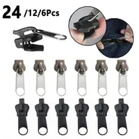 New 24/12/6pcs Instant Zipper Universal Instant Fix Zipper Repair Kit Replacement Zip Slider Teeth Rescue New Design for DIY Sew