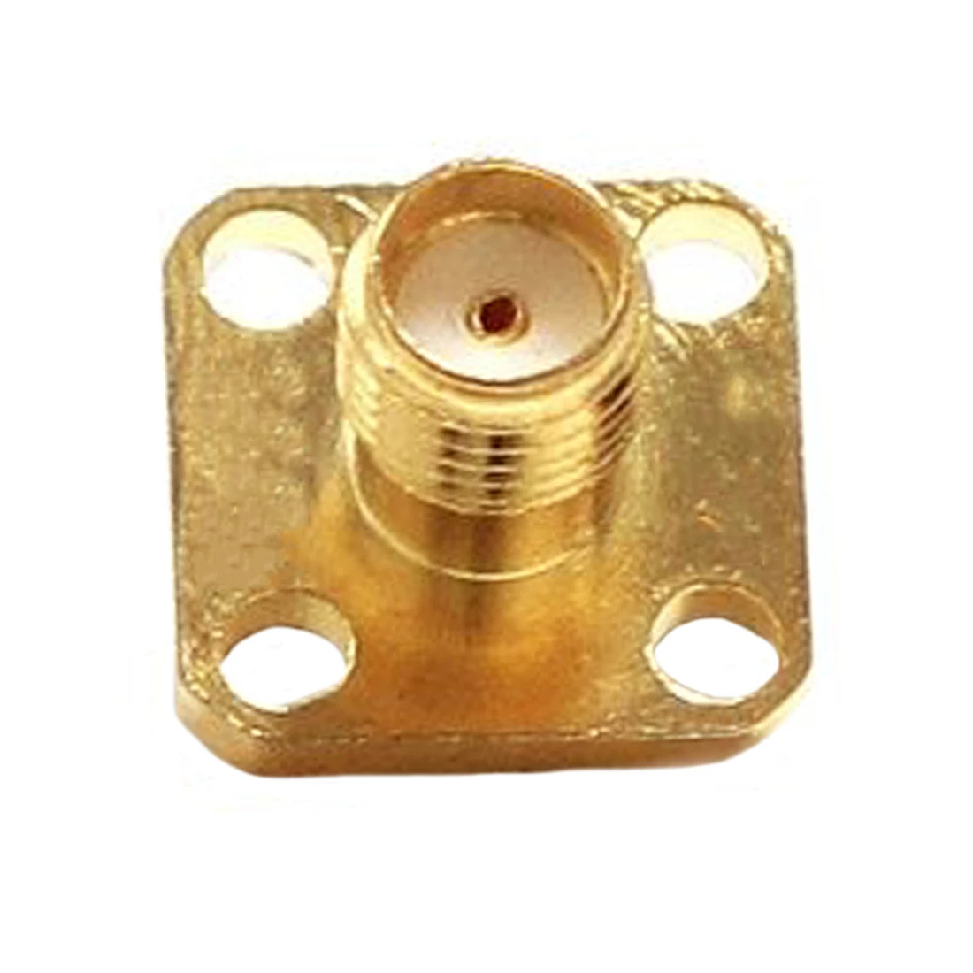 1pc SMA Female Chassis Jack 4-Hole Panel Mount Flange RF Connector With Solder Cup Welding Terminal  Wholesale Fast Shipping