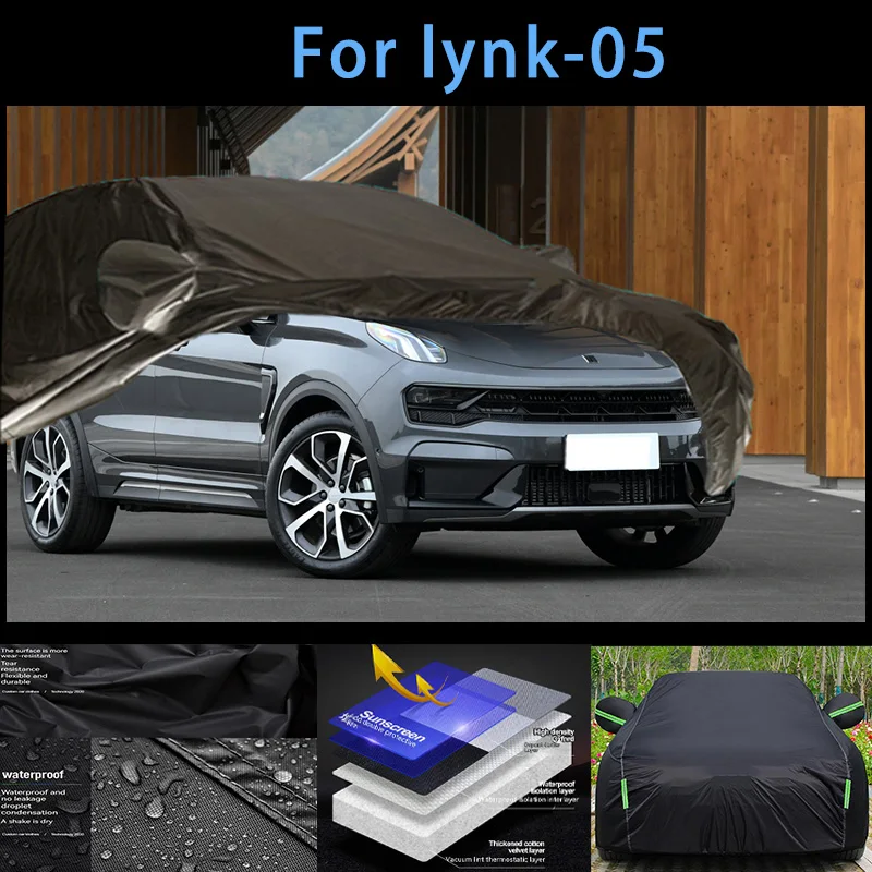 

For lynk-05 Outdoor Protection Full Car Covers Snow Cover Sunshade Waterproof Dustproof Exterior Car accessories