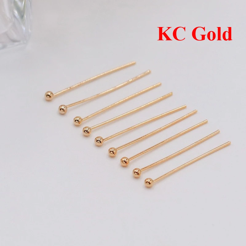 100 teile/los 925 Silber Kugel Kopf Pins DIY Handwerk Perlen Charms Ohrring Armband Schmuck Machen Ohrringe Zubehör Liefert