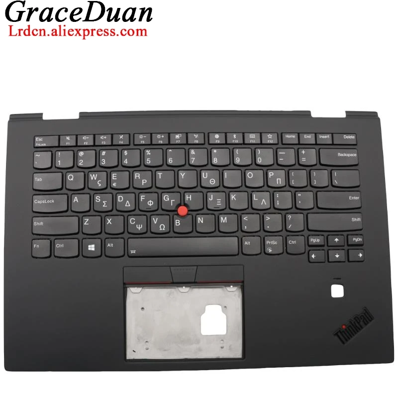 GR Greek Black Keyboard Upper Case Palmrest Shell Cover For Lenovo Thinkpad X1 Yoga 3rd Gen 3 G3 01LX794 01LX874 01LX914 01LX834