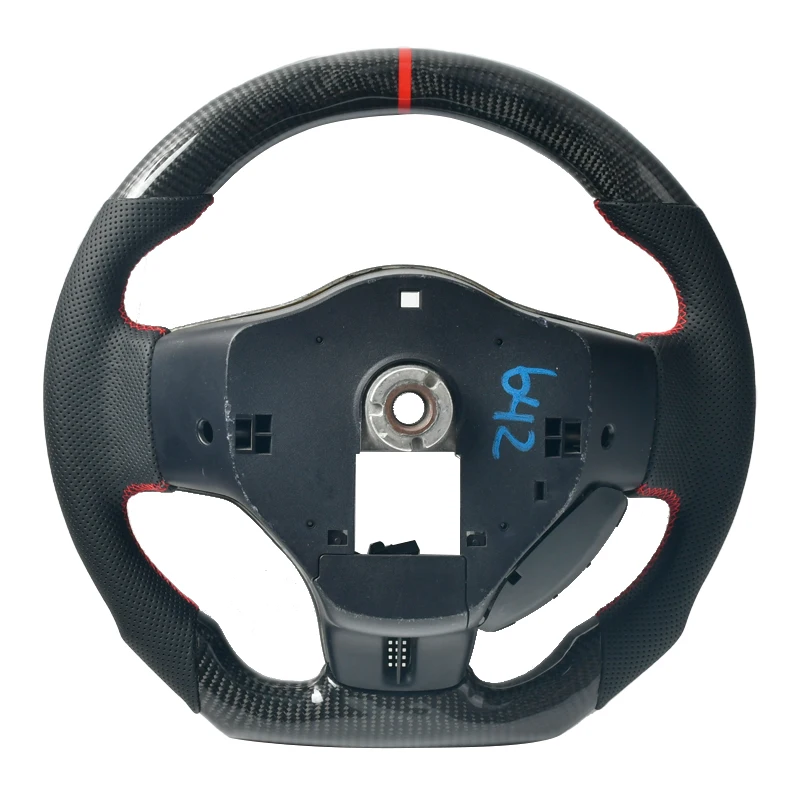 Customized For 2006 2008 2010 2011 2013 2015 Mitsubishi Lancer Evolution EVO 10 Carbon Fiber Steering Wheel