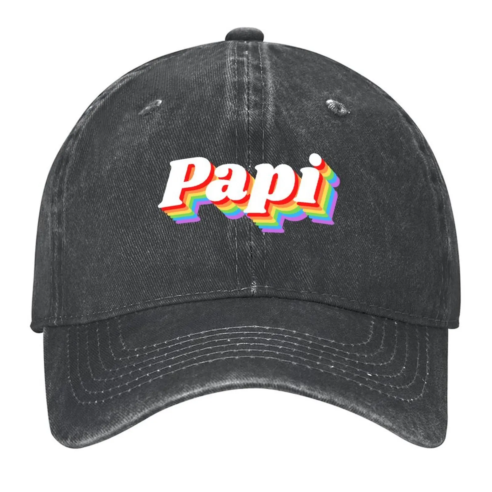 

Papi Rainbow Baseball Cap Trucker Hat Rugby winter hats for men Hat Baseball Cap Luxury Woman Men's
