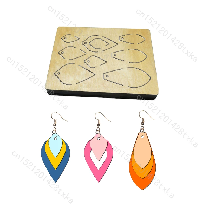 New earring Wooden Die for Scrapbooking, Cutting Dies, C2879, Multiple Sizes