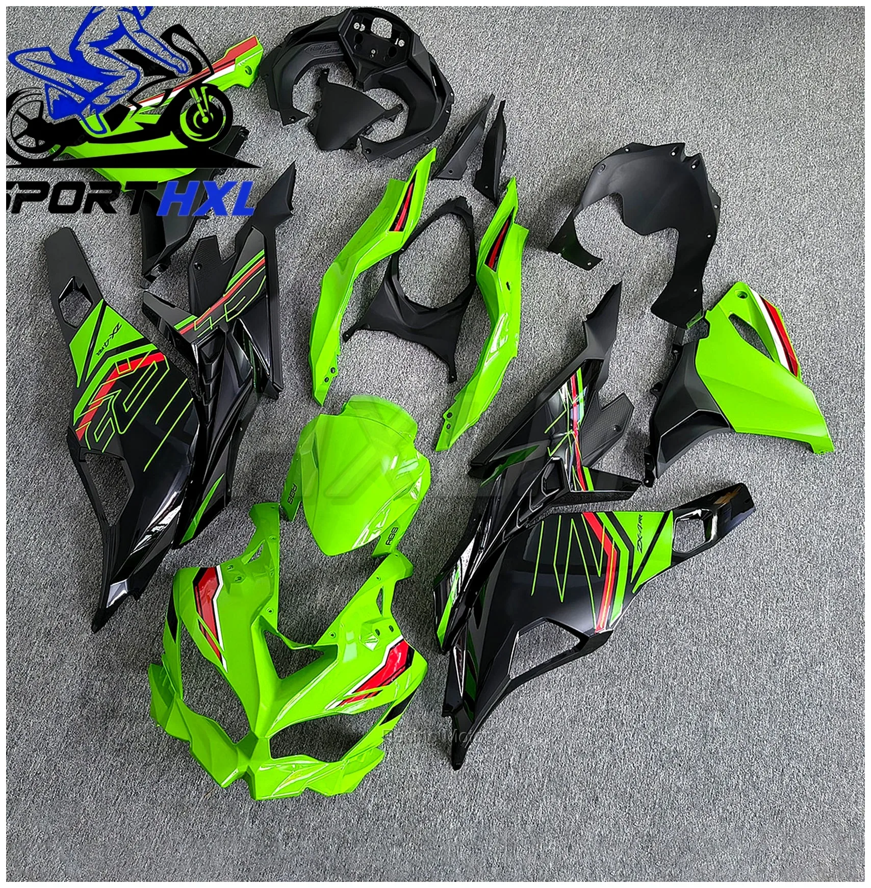 Motorcycle Fairing Body Kit - For Kawasaki ZX4R ZX4RR ZX-4RR 19-23 Motorcycle Pure Full Carbon Fiber Retrofit Parts Fenders Cove