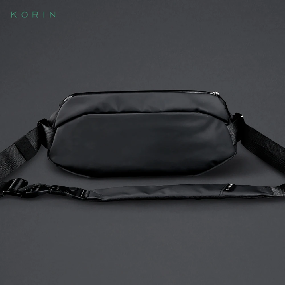 Imagem -05 - Korin Marca Homens Crossbody Bolsa Repelente de Água Sling Pacote Masculino Mensageiro Bolsa de Ombro Curto Viagem Minimalista Peito Bolsa do Plutônio 2023