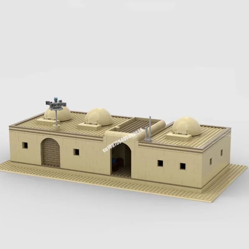 Nouveau 846 pièces célèbre film de combat étoile Moc désert Tatooined maison modèle Puzzle personnalisé bricolage idées créatives enfant jouet cadeau d'anniversaire