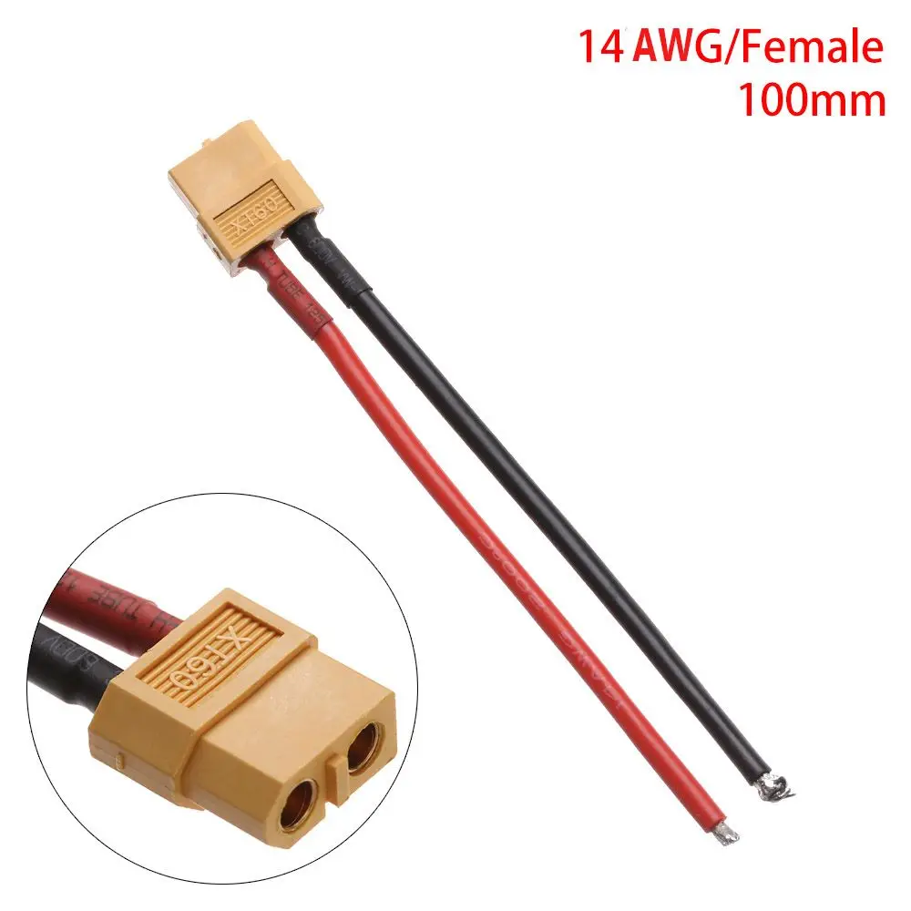

Hot Model Accessories 12 AWG/14 AWG Wires 10CM/15CM Battery Connectors Female / male Cable Dual Extension XT60 Connector Plug