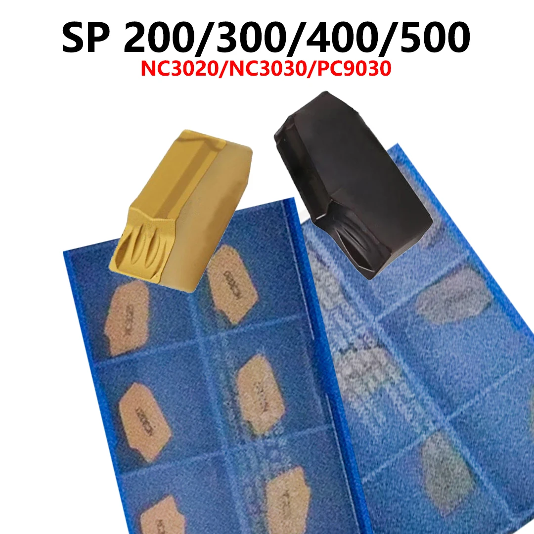 

SP200 SP300 SP400 SP500 NC3020 NC3030 NC3120 PC9030 PC5300 H01 Original Carbide Inserts CNC Grooving Tools SP 200 300 400 500