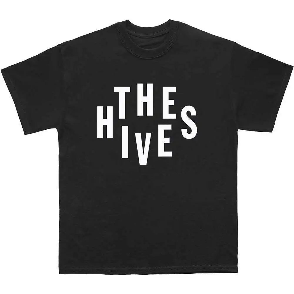 The Hives Stacked Logo Black T Shirt New Official