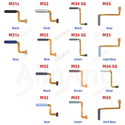 Home Power Back Button Touch ID Finger Scanner Fingerprint Sensor Flex Cable For Samsung Galaxy M31s M32 M33 M34 M35 4G 5G