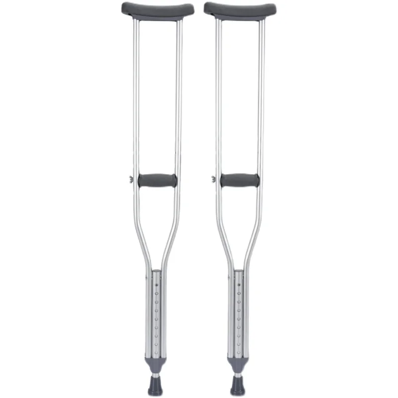 Elderly crutches fractured underarm anti-skid young people double  medical walking column