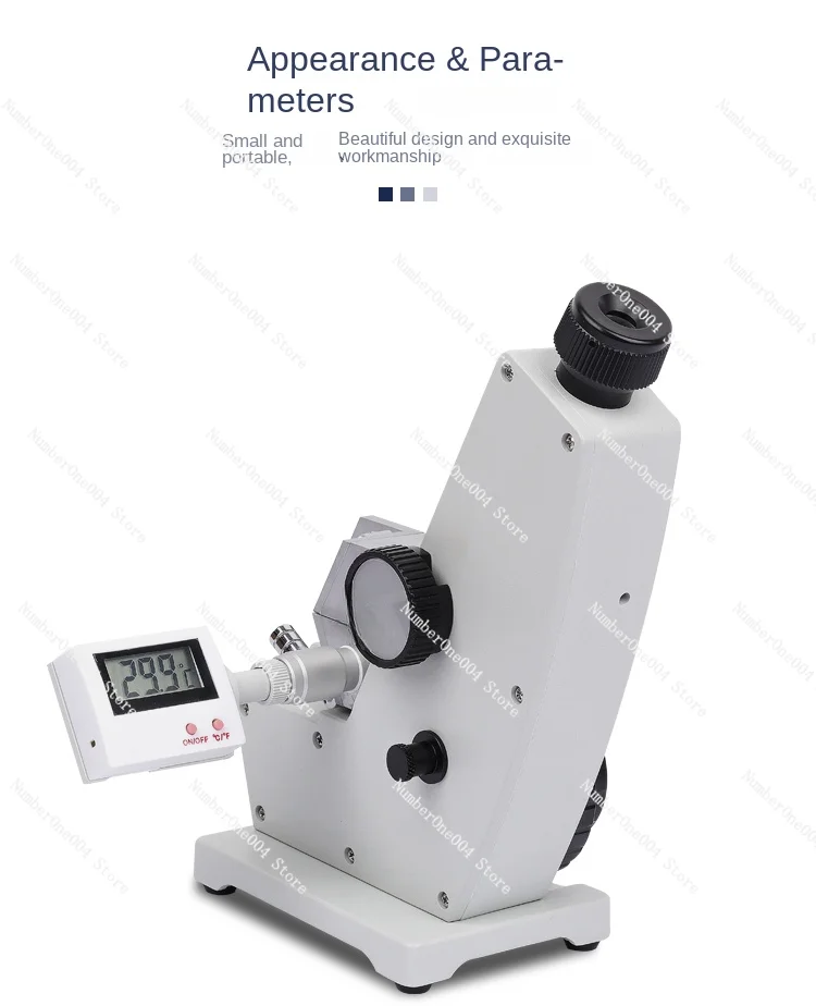 Laboratory Brix Concentration Meter 2WAJ Monochromatic Refractometer Digital Brix Refractometer Laboratory Optical Equipment 1pc