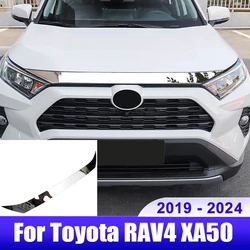 For Toyota RAV4 2019 2020 2021 2022 2023 2024 RAV 4 XA50 Hybrid Car Car Hood Engine Decoration Cover Strip Exterior Accessories