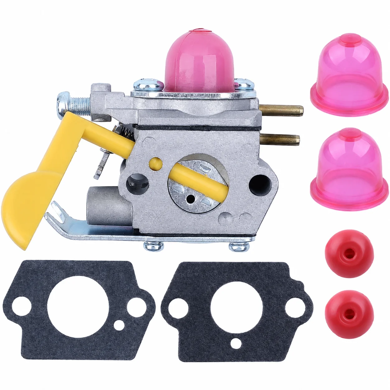 Carburetor Check Valve Kit with Gaskets for Craftsman Poulan Weedeater FL25C FL20C 530071752 530071822 ZAMA C1U-W18 Repair Parts
