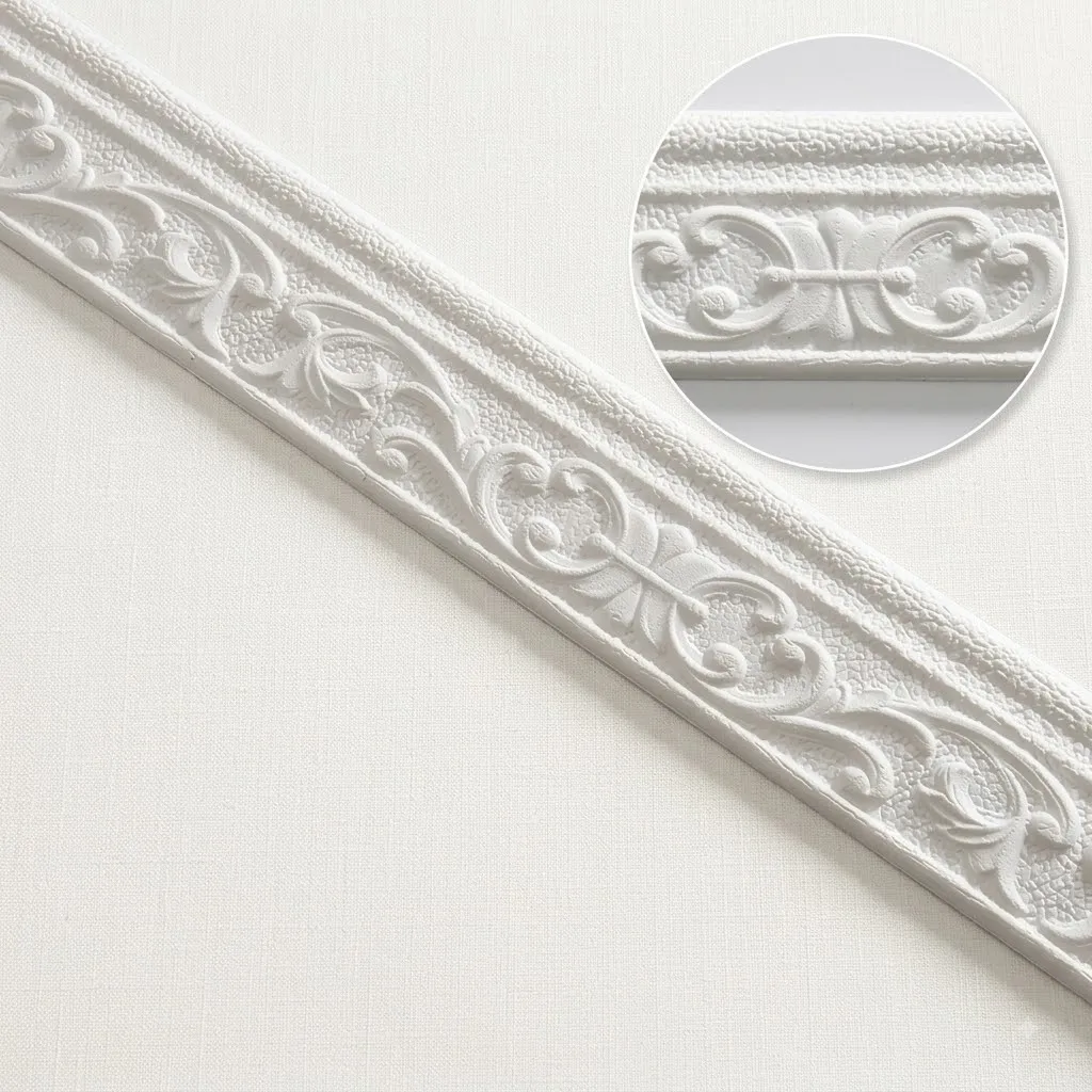 10m Rolle Wasserdichter Selbstklebender Sockelleisten-Aufkleber 3D-Wandbordüren-Tapete für Inneneinrichtung – Detail 3