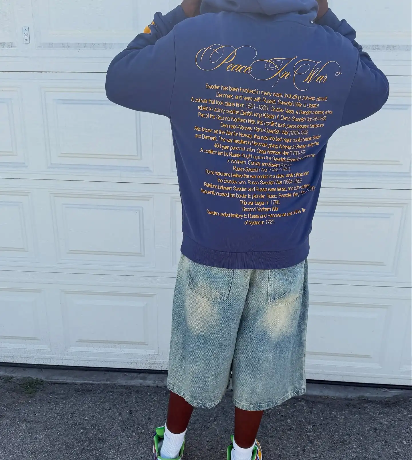 Yellow cross print hoodies men oversized sweatshirts y2k tops streetwear clothes harajuku couples tracksuit men clothing