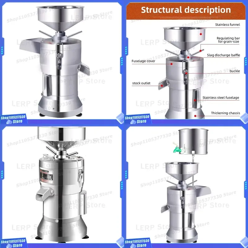 100S Tigernut Milk Extractor Machine Innovative Soybean Nut Processor for Fresh Tiger Milk Making Home Use Commercial Grade