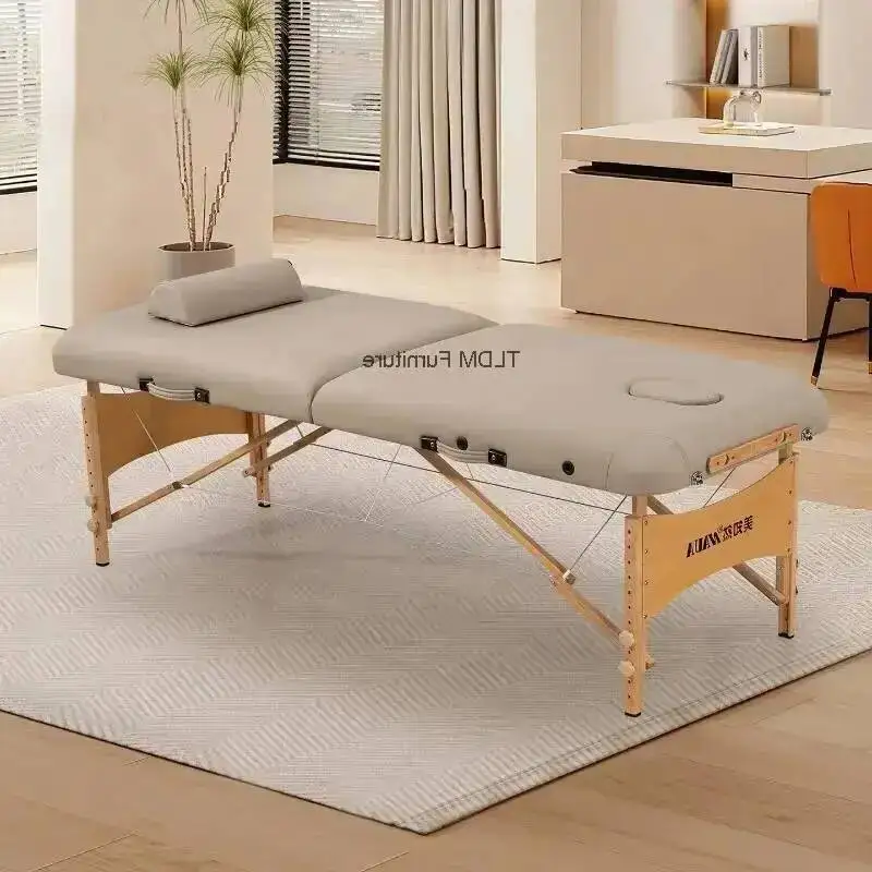 Per Tattoo Portable Lettino Bed Minimalist Beauty Massage Bed Handheld Massage Table Embroidery Design Massaggi Salon Furniture