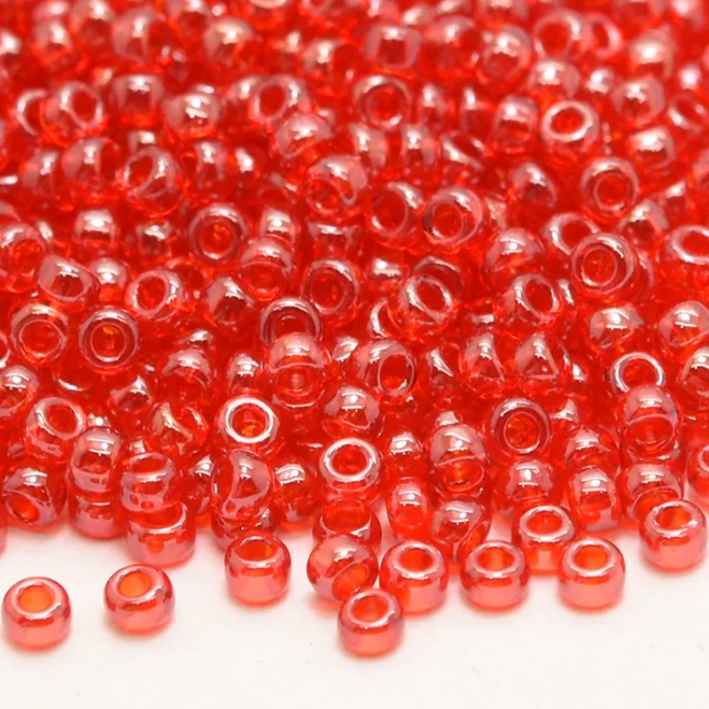 Japan Miyuki Round Beads Transparent Rainbow Round Rocailles Glass Seed Beads for Jewelry Making