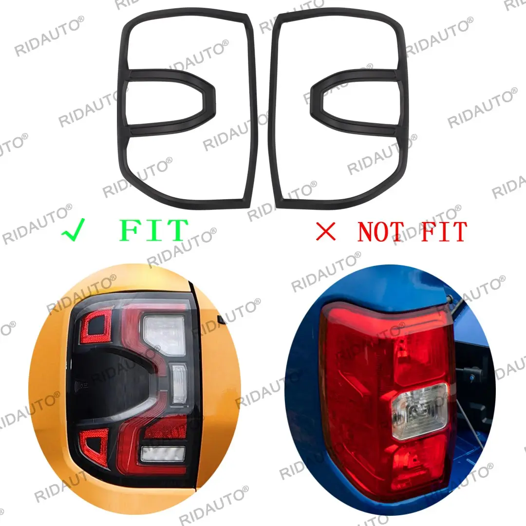 Rear Back Stop Tail Light Cover Sticker Garnish Combination Lamp For 2024 2023 New FORD RANGER T9 PX4 MK4 XLT SPORT WILDTRAK