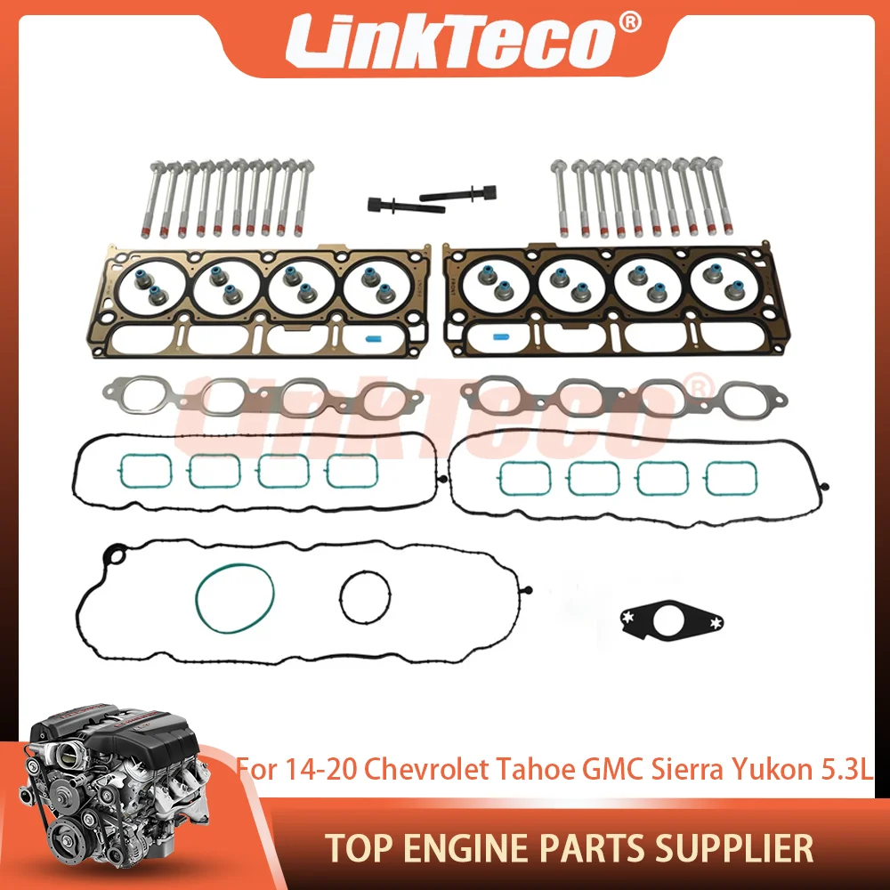 Juego de Juntas de Culata y Pernos de Culata para Motores 5.3 L83, Compatible con Chevrolet Suburban, Tahoe, Silverado 1500 LD, GMC Sierra, Yukon XL 5.3L V8, Años 2014-2020